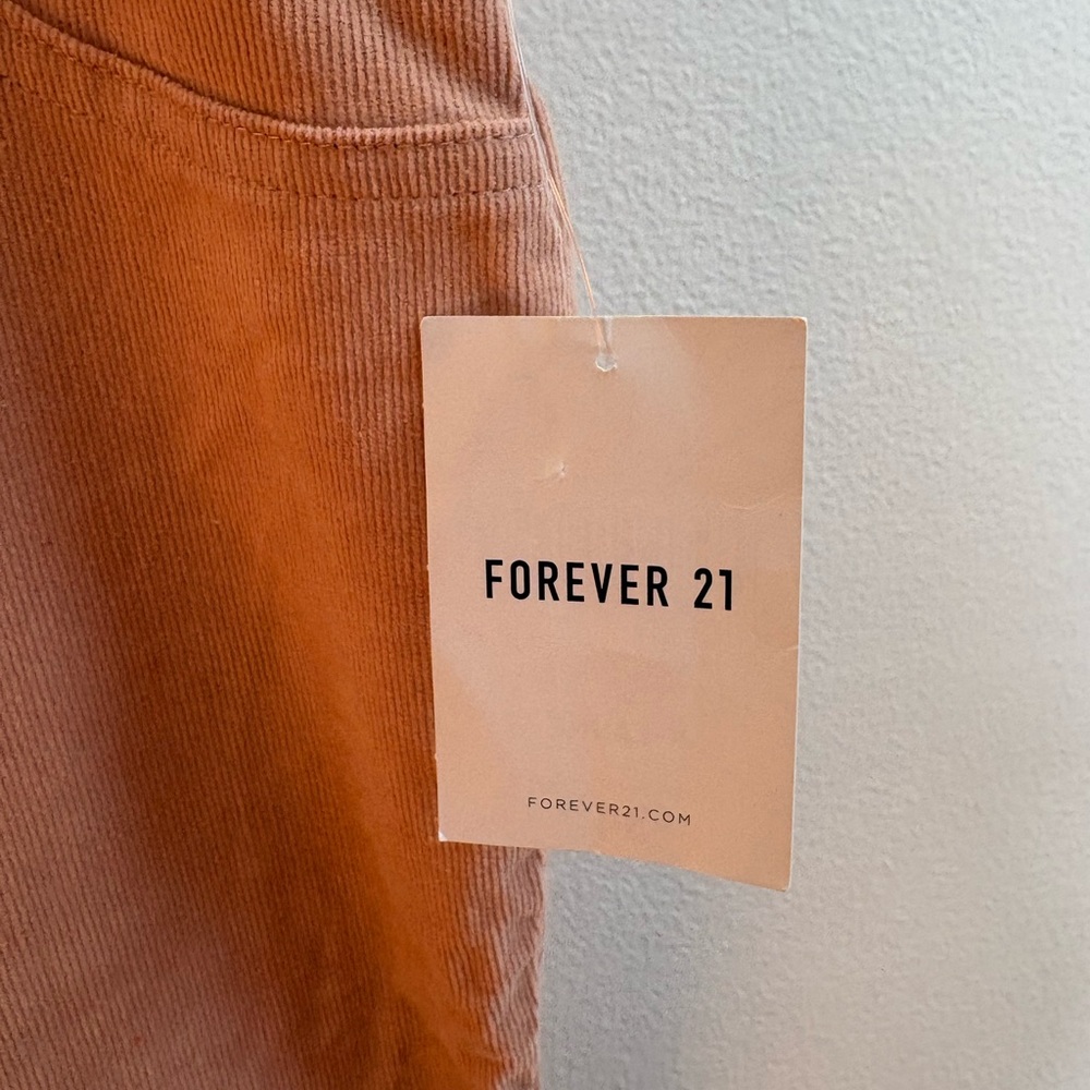 Forever 21 Blush Low-Rise Corduroy Flare Leg Pants XL - Picture 5 of 10
